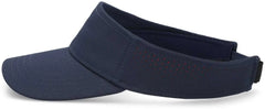Pacific Headwear P500 Perforated Visor Powered By Coolcore - Navy Red - Navy Red / 7’’ - 7 7/8’’