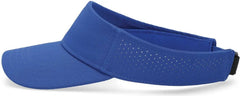 Pacific Headwear P500 Perforated Visor Powered By Coolcore - Royal White - Royal White / 7’’ - 7 7/8’’
