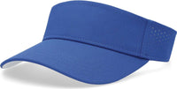 Pacific Headwear P500 Perforated Visor Powered By Coolcore - Royal White - Royal White / 7’’ - 7 7/8’’
