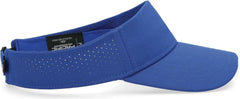 Pacific Headwear P500 Perforated Visor Powered By Coolcore - Royal White - Royal White / 7’’ - 7 7/8’’
