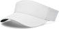 Pacific Headwear P500 Perforated Visor Powered By Coolcore - White Black - White Black / 7’’ - 7 7/8’’