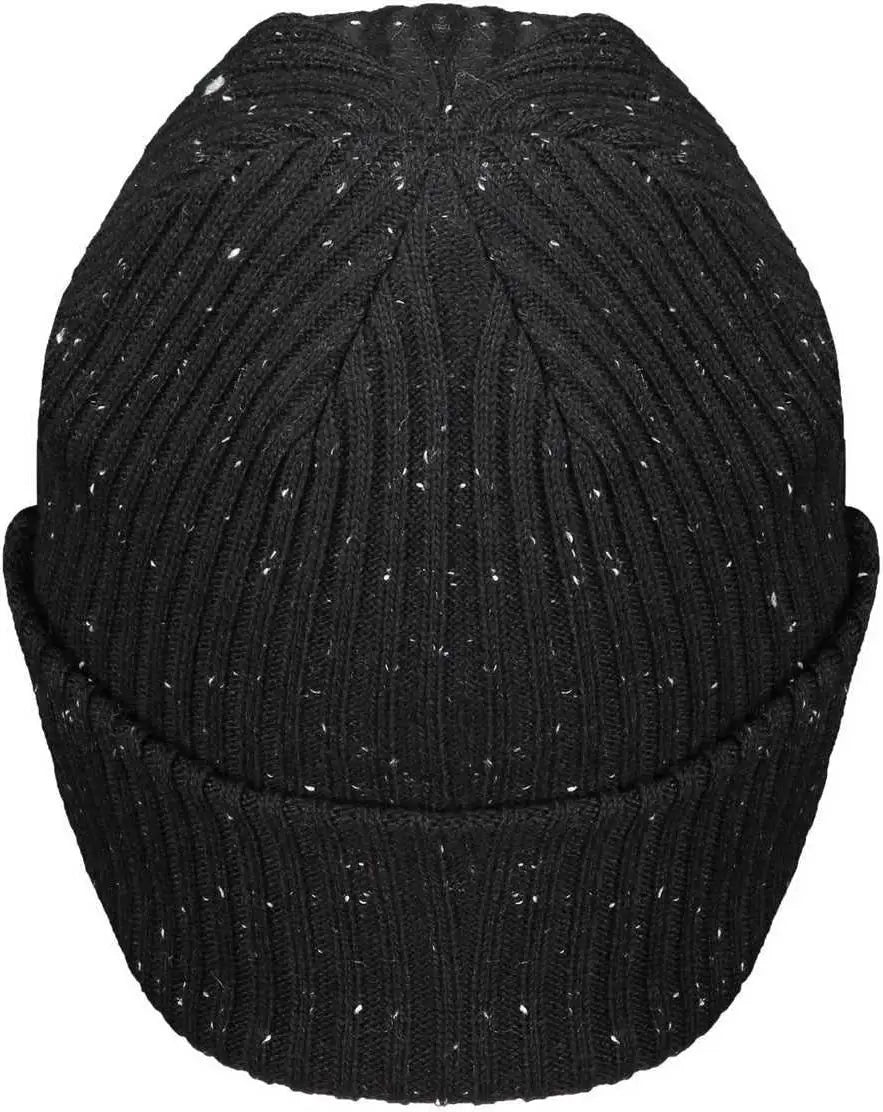 Pacific Headwear P600K Tweed Beanie - Black - Black / 7’’ - 7 7/8’’