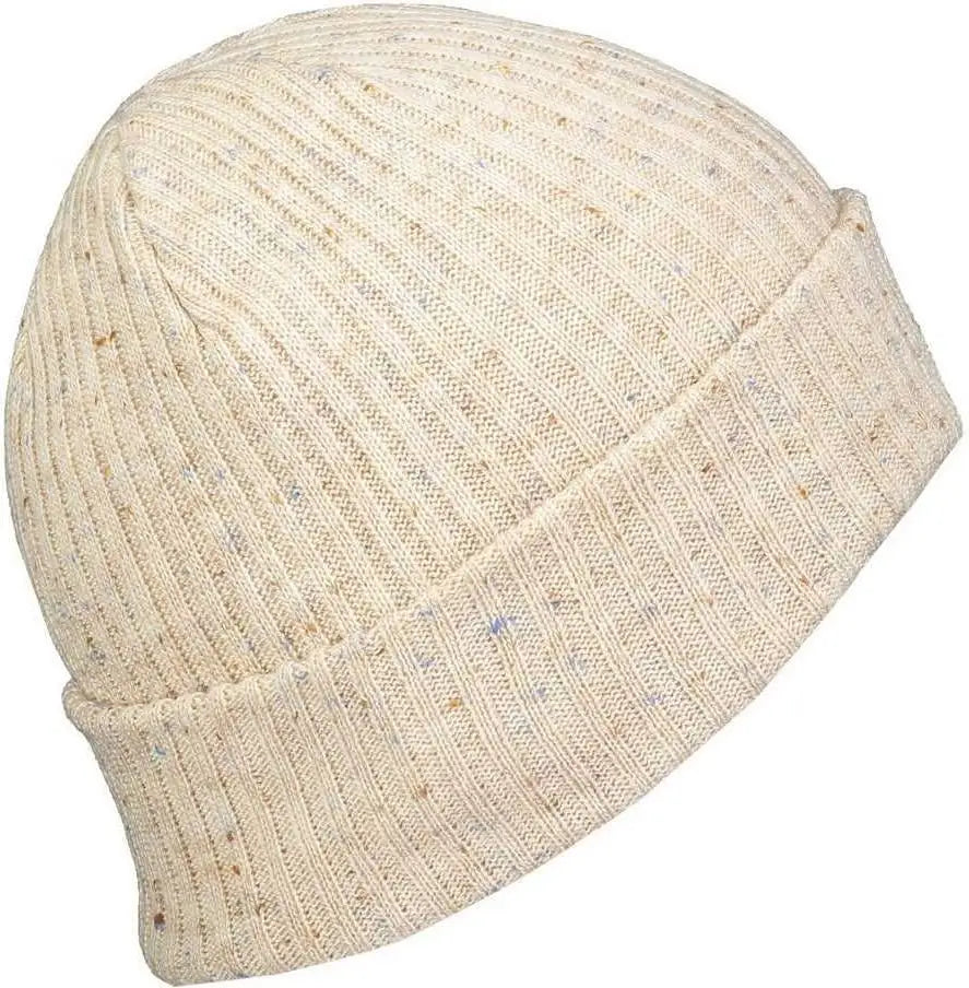 Pacific Headwear P600K Tweed Beanie - Cream - Ivory / 7’’ - 7 7/8’’