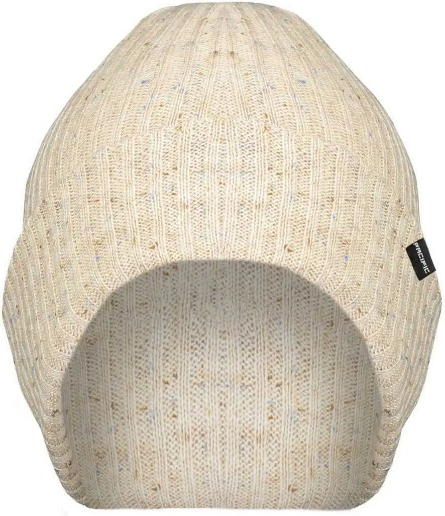 Pacific Headwear P600K Tweed Beanie - Cream - Ivory / 7’’ - 7 7/8’’