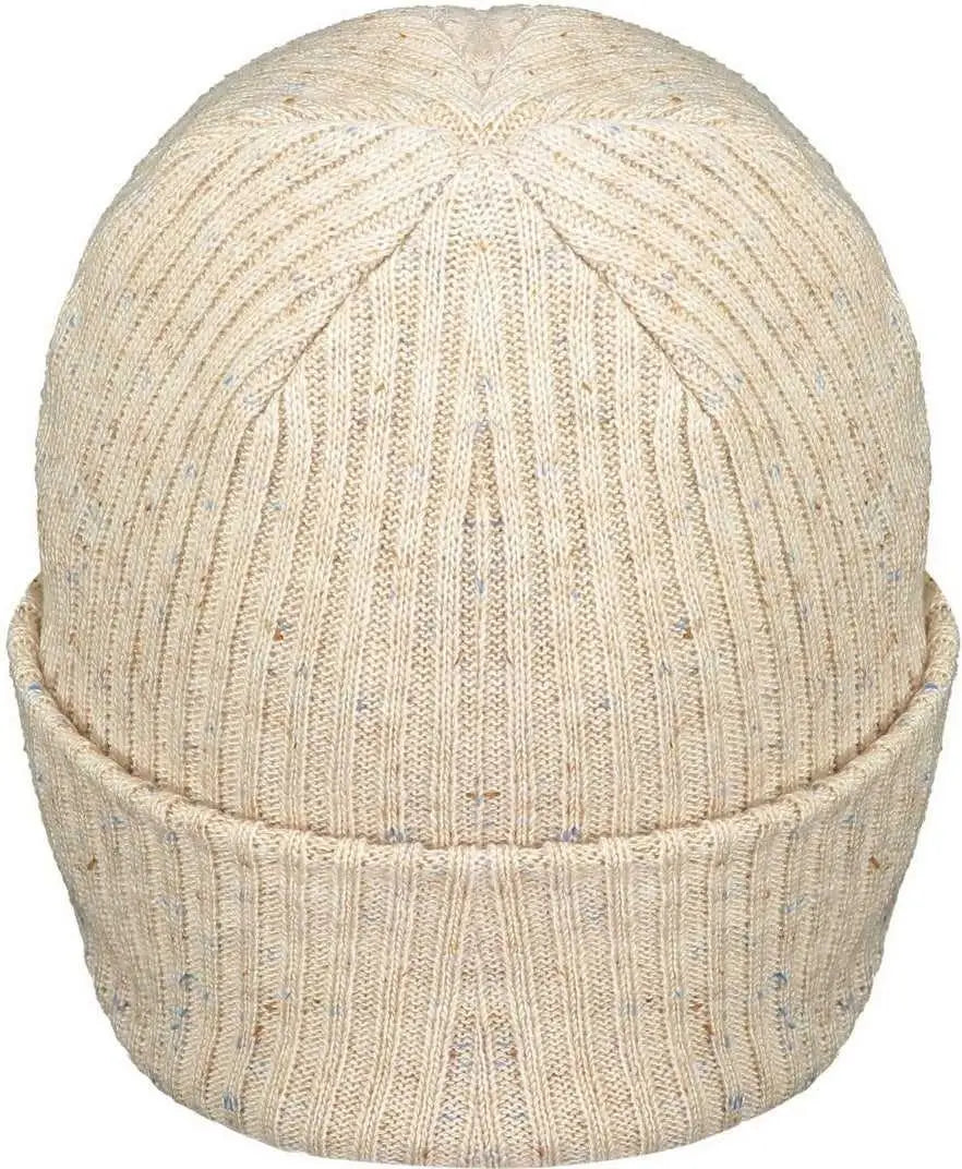 Pacific Headwear P600K Tweed Beanie - Cream - Ivory / 7’’ - 7 7/8’’