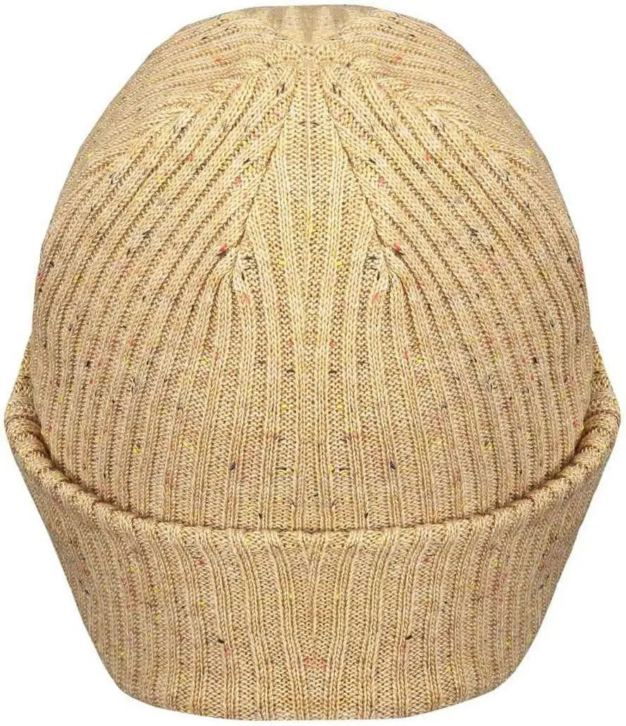 Pacific Headwear P600K Tweed Beanie - Khaki - Khaki / 7’’ - 7 7/8’’