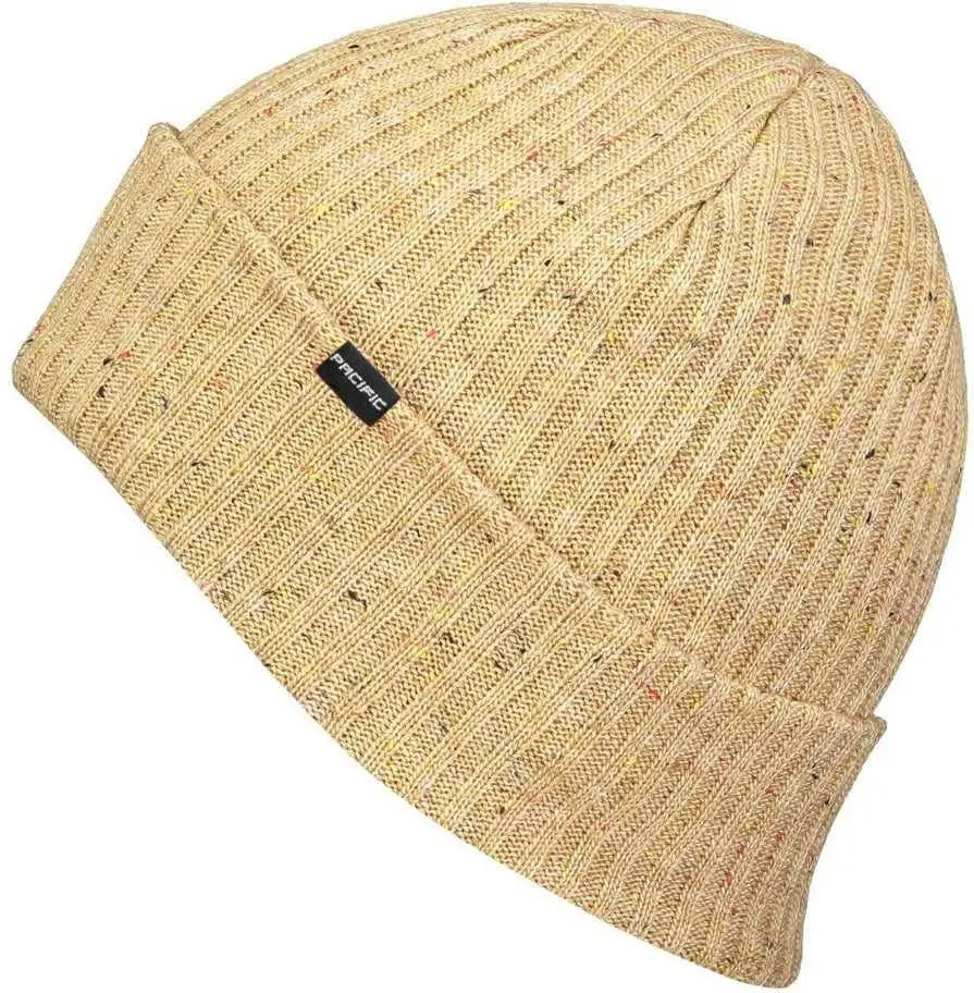Pacific Headwear P600K Tweed Beanie - Khaki - Khaki / 7’’ - 7 7/8’’