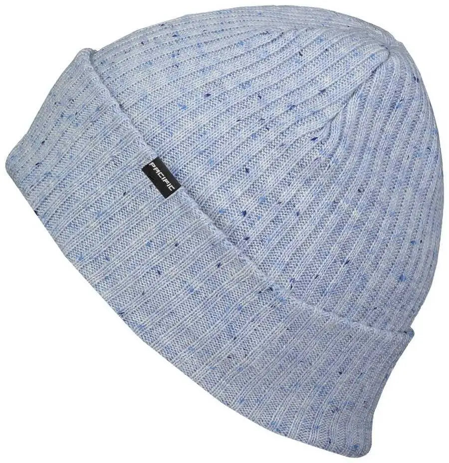 Pacific Headwear P600K Tweed Beanie - Light Blue - Light Blue / 7’’ - 7 7/8’’