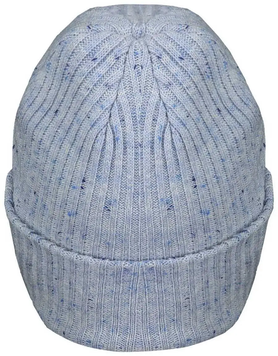 Pacific Headwear P600K Tweed Beanie - Light Blue - Light Blue / 7’’ - 7 7/8’’