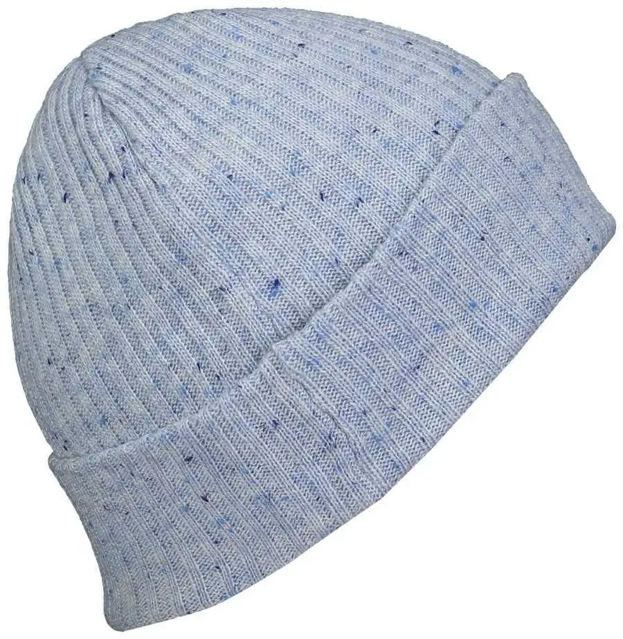 Pacific Headwear P600K Tweed Beanie - Light Blue - Light Blue / 7’’ - 7 7/8’’
