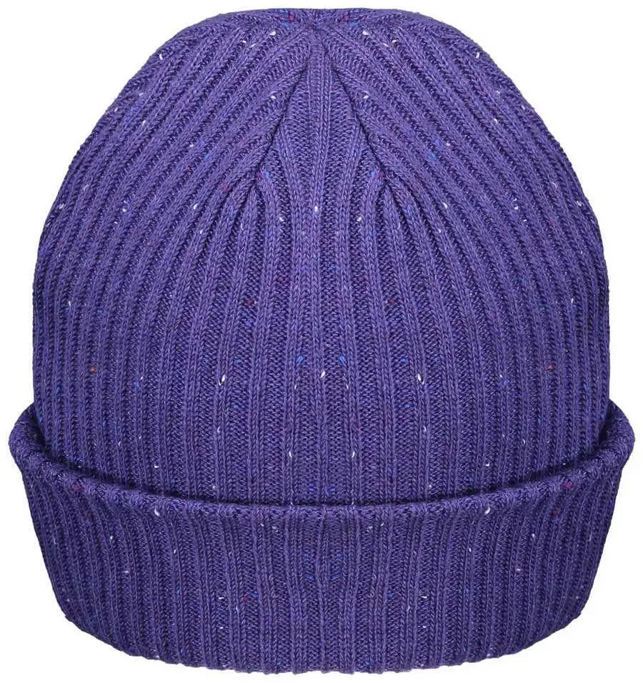 Pacific Headwear P600K Tweed Beanie - Purple - Purple / 7’’ - 7 7/8’’