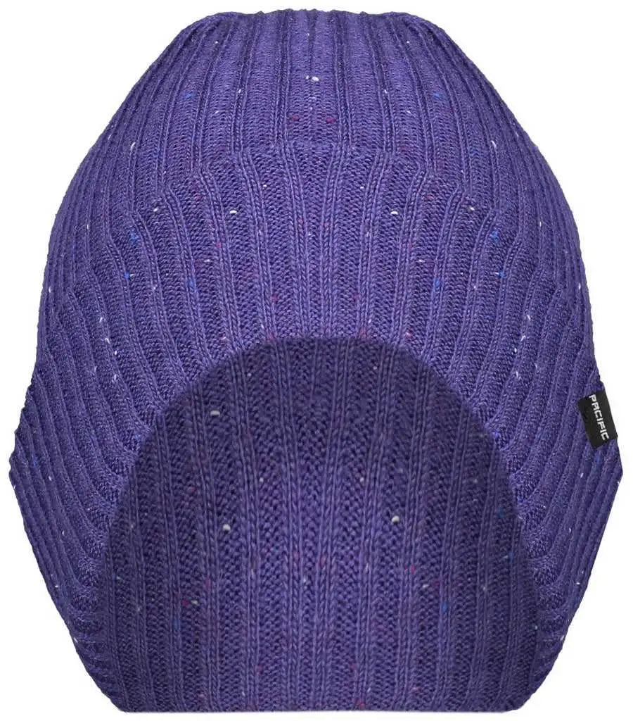 Pacific Headwear P600K Tweed Beanie - Purple - Purple / 7’’ - 7 7/8’’