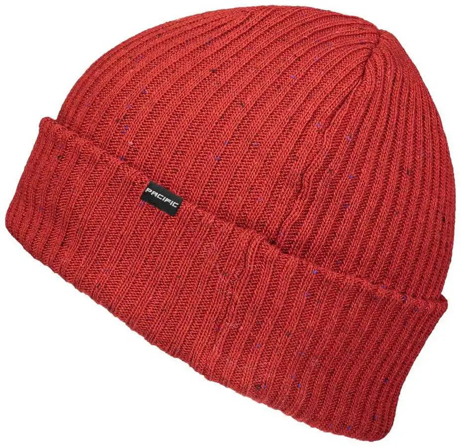 Pacific Headwear P600K Tweed Beanie - Red - Red / 7’’ - 7 7/8’’