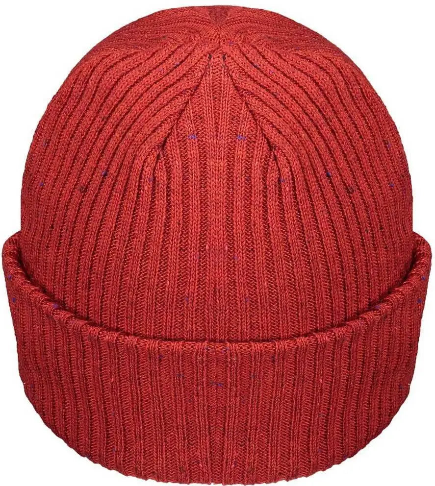 Pacific Headwear P600K Tweed Beanie - Red - Red / 7’’ - 7 7/8’’