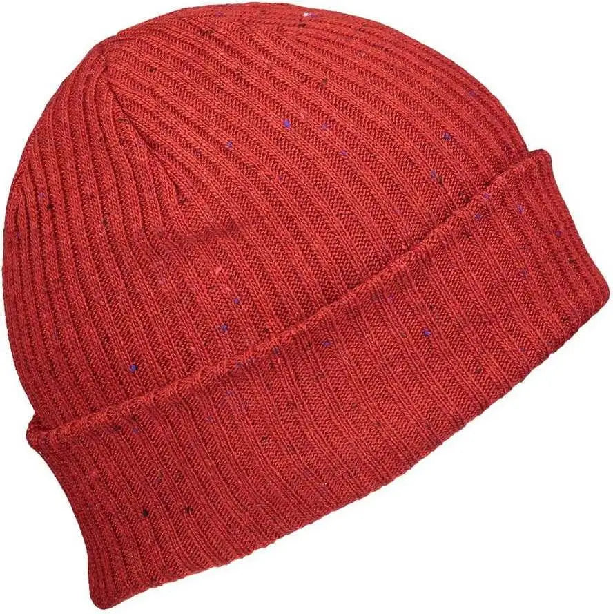 Pacific Headwear P600K Tweed Beanie - Red - Red / 7’’ - 7 7/8’’