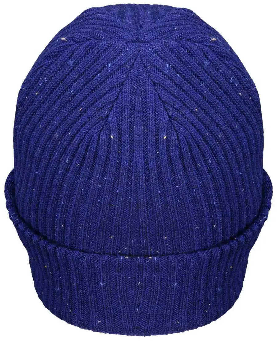 Pacific Headwear P600K Tweed Beanie - Royal - Royal / 7’’ - 7 7/8’’