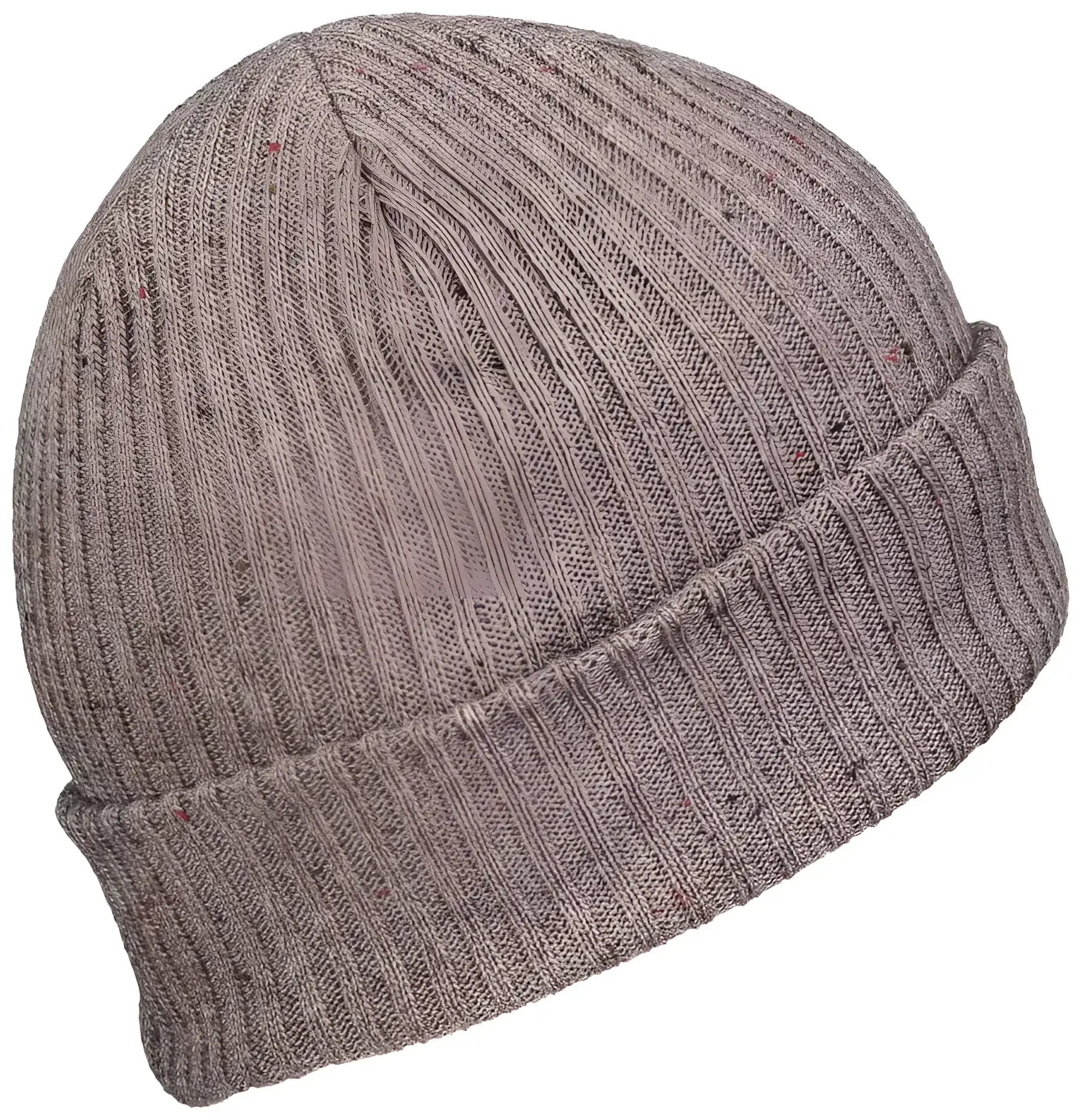 Pacific Headwear P600K Tweed Beanie - Walnut - Gray / 7’’ - 7 7/8’’