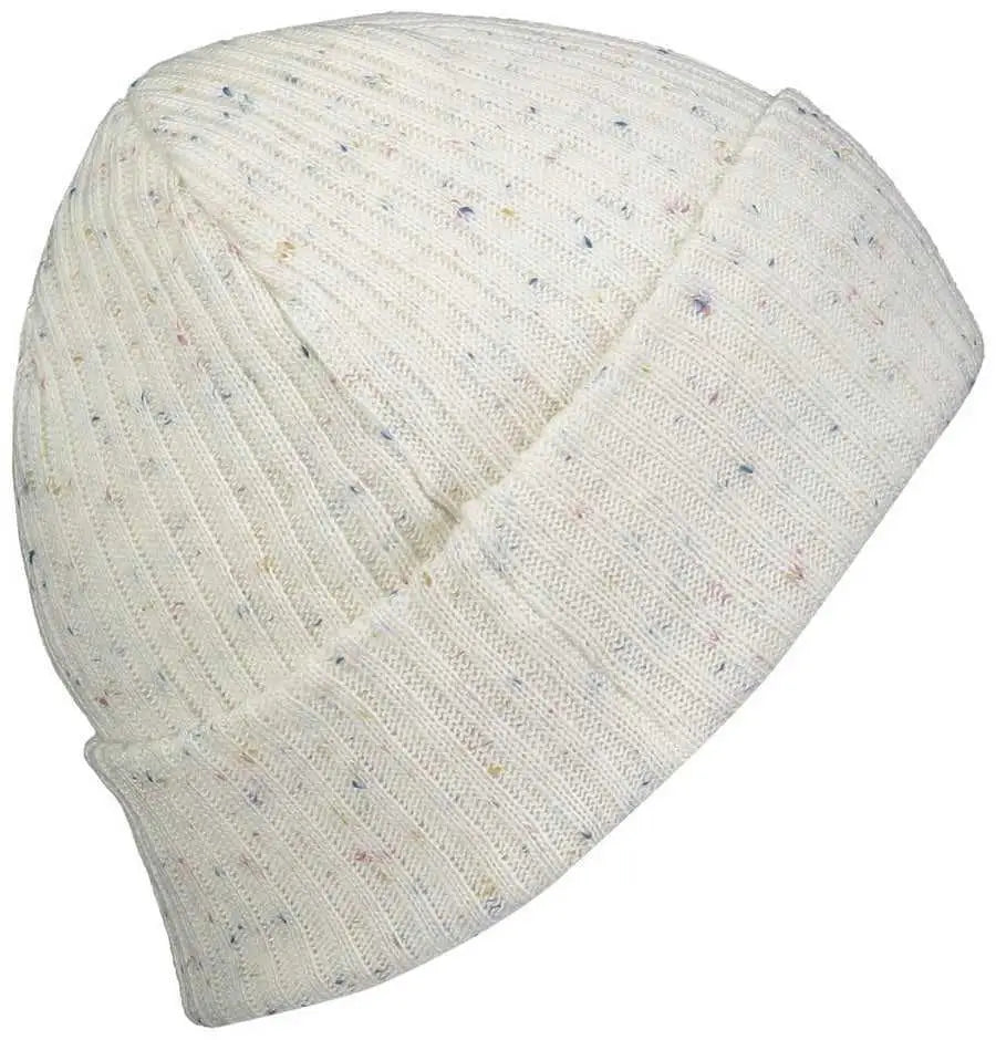 Pacific Headwear P600K Tweed Beanie - White - White / 7’’ - 7 7/8’’