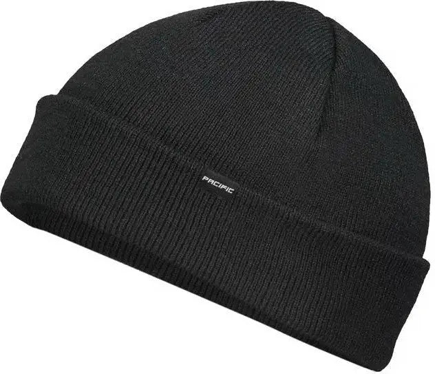 Pacific Headwear P603K Fisherman Beanie - Black - Black / 7’’ - 7 7/8’’