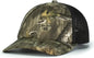 Pacific Headwear P640 Vintage Mossy Oak Trucker Cap Country Roots Lt Charcoal Country Roots Mossy Oak Charcoal / 7’’ 7