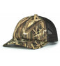 Pacific Headwear P640 Vintage Mossy Oak Trucker Cap Shadow Grass Blades Lt Charcoal Shadow Grass Blades Mossy Oak