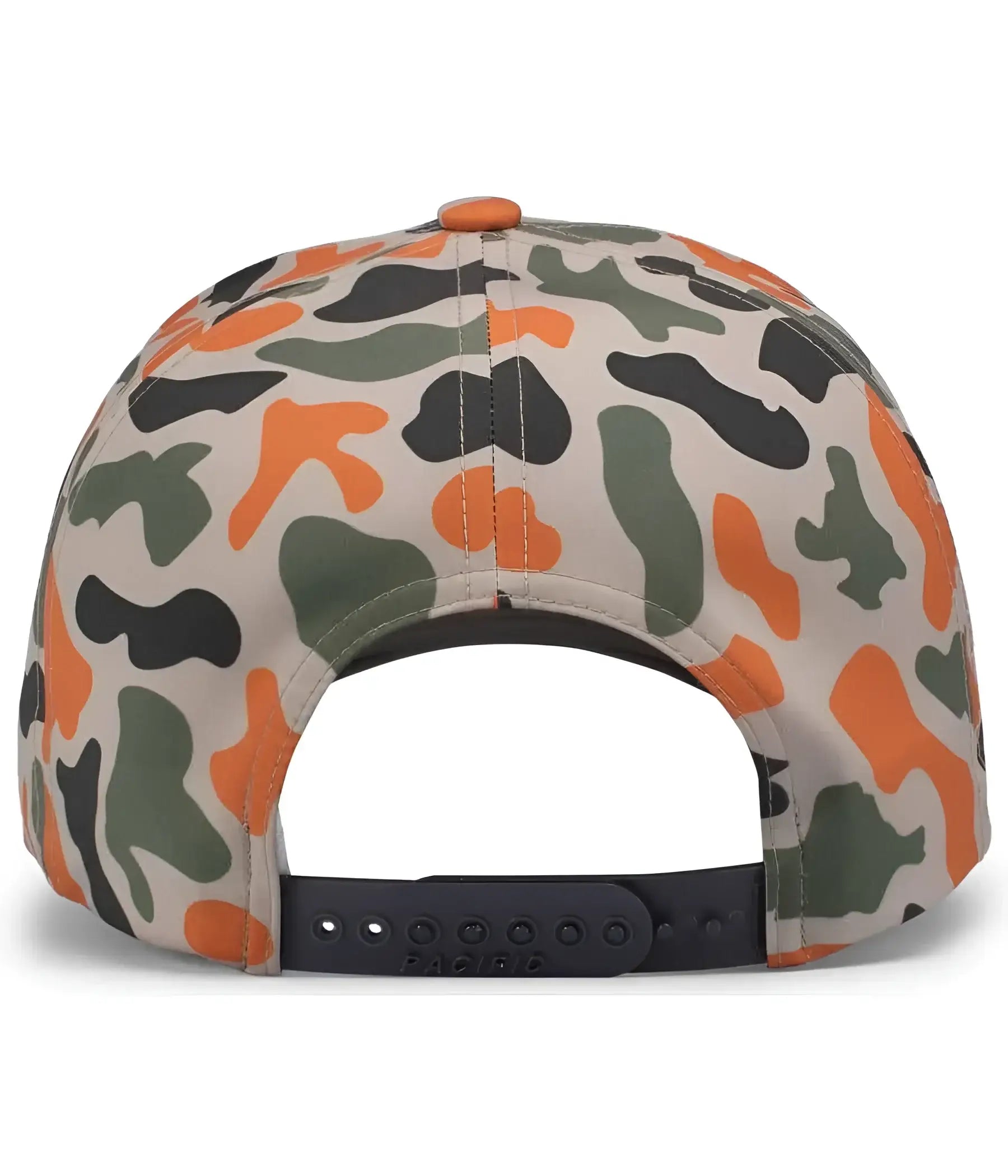 Pacific Headwear P685 Duck Camo 5-Panel Trucker Cap - Blaze Camo - Blaze Camo / 7’’ - 7 7/8’’