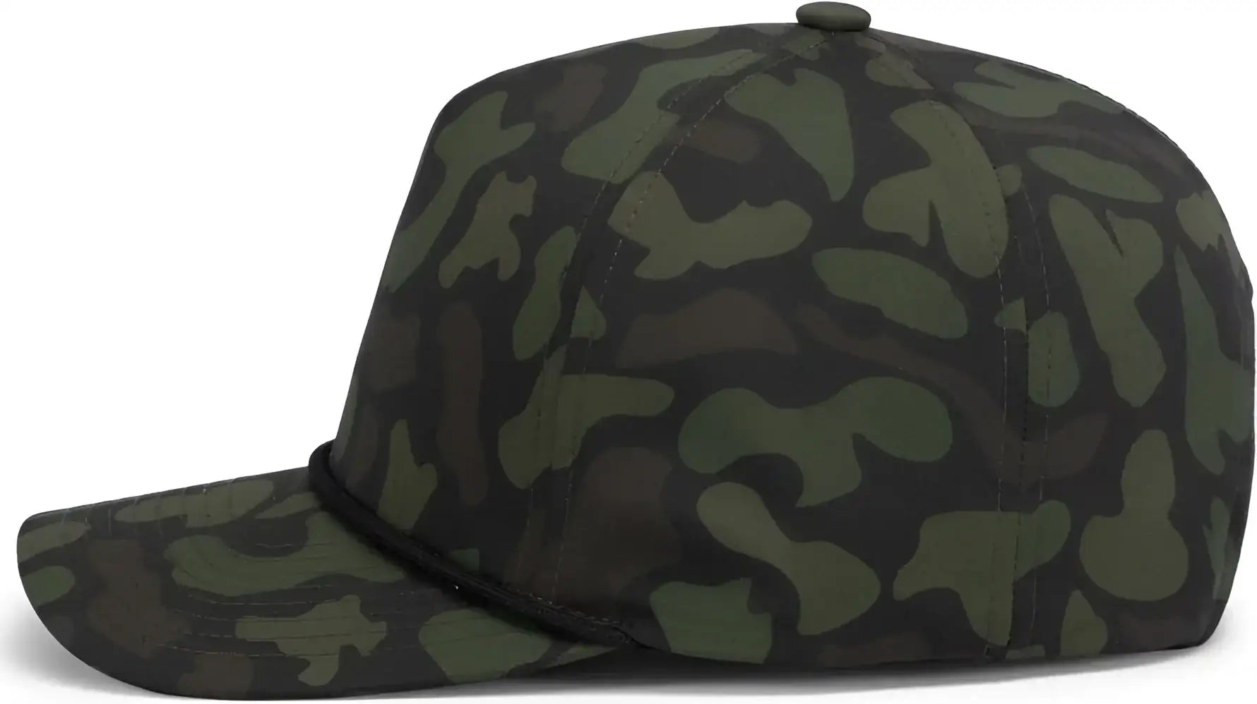 Pacific Headwear P685 Duck Camo 5-Panel Trucker Cap - Charcoal Woodland - Charcoal / 7’’ - 7 7/8’’
