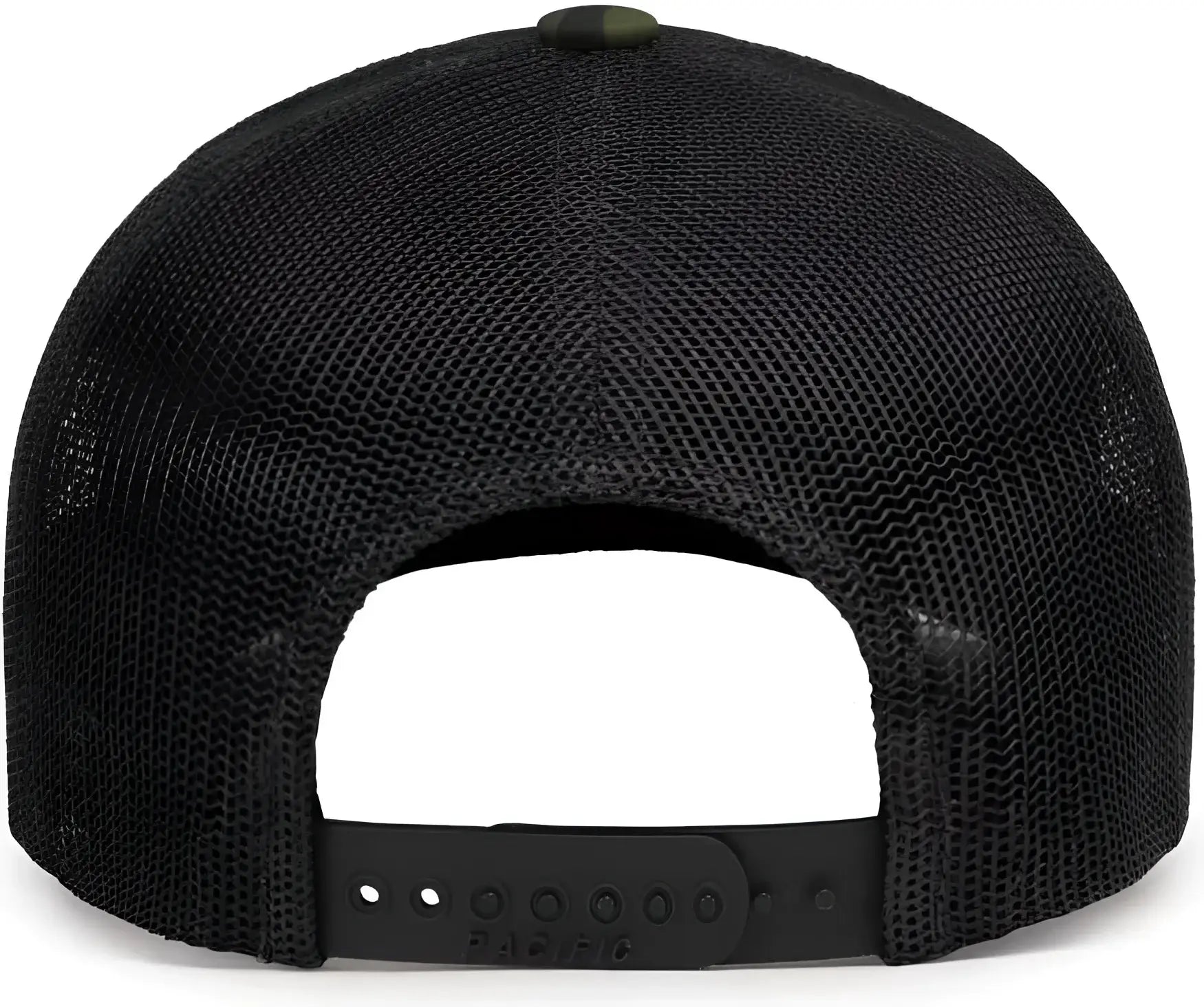 Pacific Headwear P686 Duck Camo Trucker Snapback Cap - Black Charcoal Woodland - Charcoal Black / 7’’ - 7 7/8’’