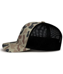 Pacific Headwear P686 Duck Camo Trucker Snapback Cap - Canyon Lt Charcoal Canyon - Canyon Lt Charcoal Canyon / 7’’ - 7