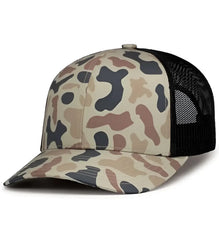 Pacific Headwear P686 Duck Camo Trucker Snapback Cap - Canyon Lt Charcoal Canyon - Canyon Lt Charcoal Canyon / 7’’ - 7