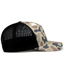 Pacific Headwear P686 Duck Camo Trucker Snapback Cap - Canyon Lt Charcoal Canyon - Canyon Lt Charcoal Canyon / 7’’ - 7