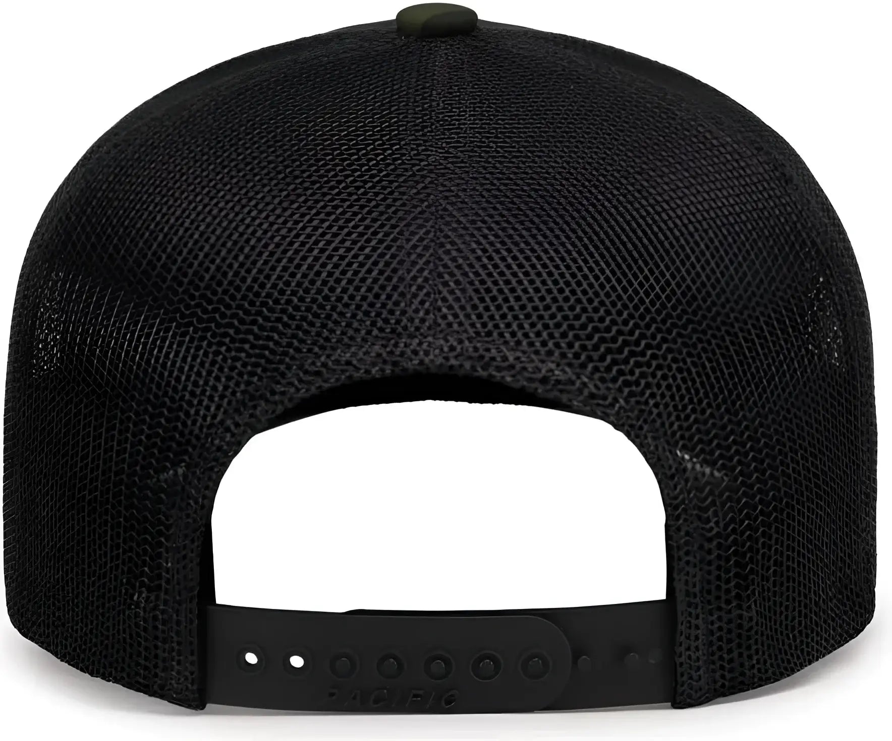 Pacific Headwear P686 Duck Camo Trucker Snapback Cap - Charcoal Woodland Black - Charcoal Black / 7’’ - 7 7/8’’