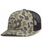 Pacific Headwear P686 Duck Camo Trucker Snapback Cap - Coastland Lt Charcoal Coastland - Coastland Lt Charcoal