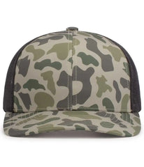 Pacific Headwear P686 Duck Camo Trucker Snapback Cap - Coastland Lt Charcoal Coastland - Coastland Lt Charcoal