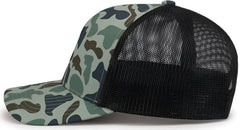 Pacific Headwear P686 Duck Camo Trucker Snapback Cap - Mallard Lt Charcoal Mallard - Mallard Lt Charcoal Mallard / 7’’
