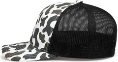 Pacific Headwear P686 Duck Camo Trucker Snapback Cap - Timberline Lt Charcoal Timberline - Timberline Lt Charcoal