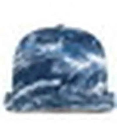 Pacific Headwear P691 Mossy Oak Low Profile Trucker Pacflex Cap - Elements Agua Blackfin White Elements Agua Blackfin