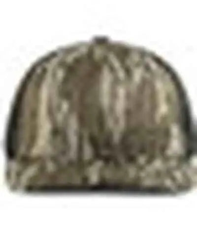 Pacific Headwear P691 Mossy Oak Low Profile Trucker Pacflex Cap - Original Bottomland Lt Charcoal Original Bottomland