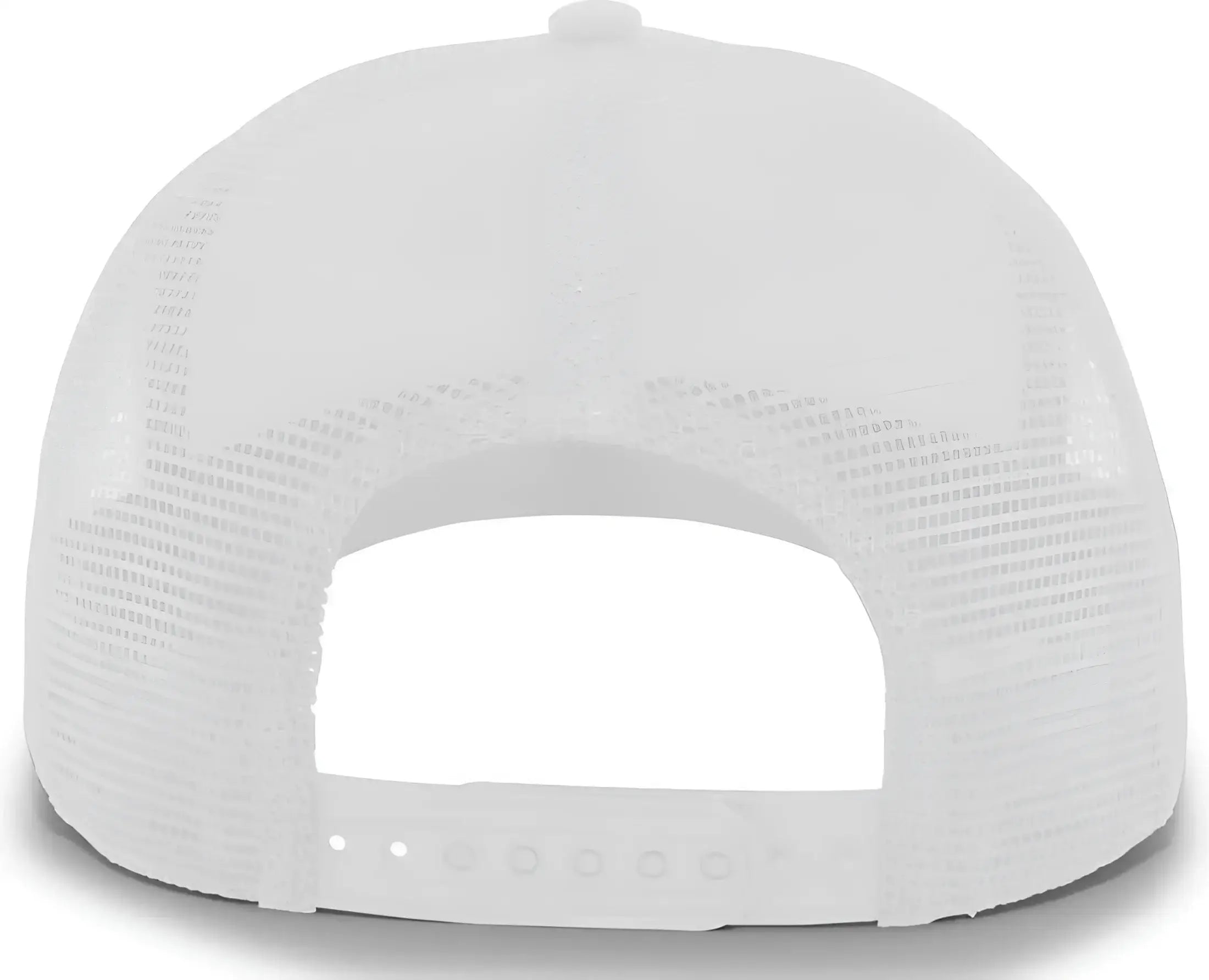 Pacific Headwear P724 5-Panel Mesh Overlay Trucker Snapback - White - White / 7’’ - 7 7/8’’