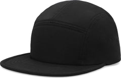 Pacific Headwear P781 Packable Camper Cap - Black - Black / 7’’ - 7 7/8’’