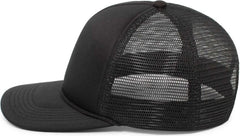 Pacific Headwear P782 Foamie Fresh Trucker Cap Black Black / 7’’ 7 7/8’’