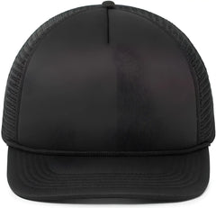 Pacific Headwear P782 Foamie Fresh Trucker Cap Black Black / 7’’ 7 7/8’’