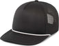 Pacific Headwear P782 Foamie Fresh Trucker Cap Black White Black White / 7’’ 7 7/8’’