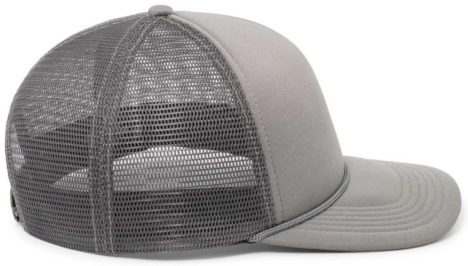 Pacific Headwear P782 Foamie Fresh Trucker Cap - Graphite - Dark Gray / 7’’ - 7 7/8’’