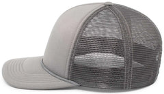 Pacific Headwear P782 Foamie Fresh Trucker Cap - Graphite - Dark Gray / 7’’ - 7 7/8’’