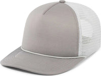 Pacific Headwear P782 Foamie Fresh Trucker Cap Graphite Silver Graphite Dark Gray Light Gray / 7’’ 7 7/8’’