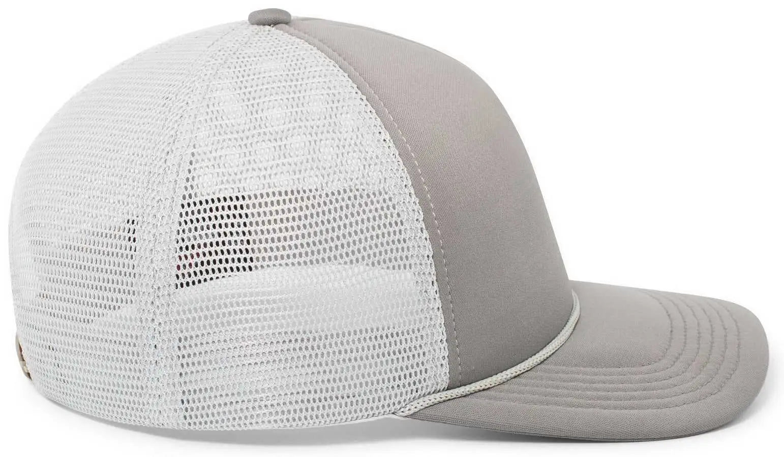 Pacific Headwear P782 Foamie Fresh Trucker Cap - Graphite Silver Graphite - Dark Gray Light Gray / 7’’ - 7 7/8’’