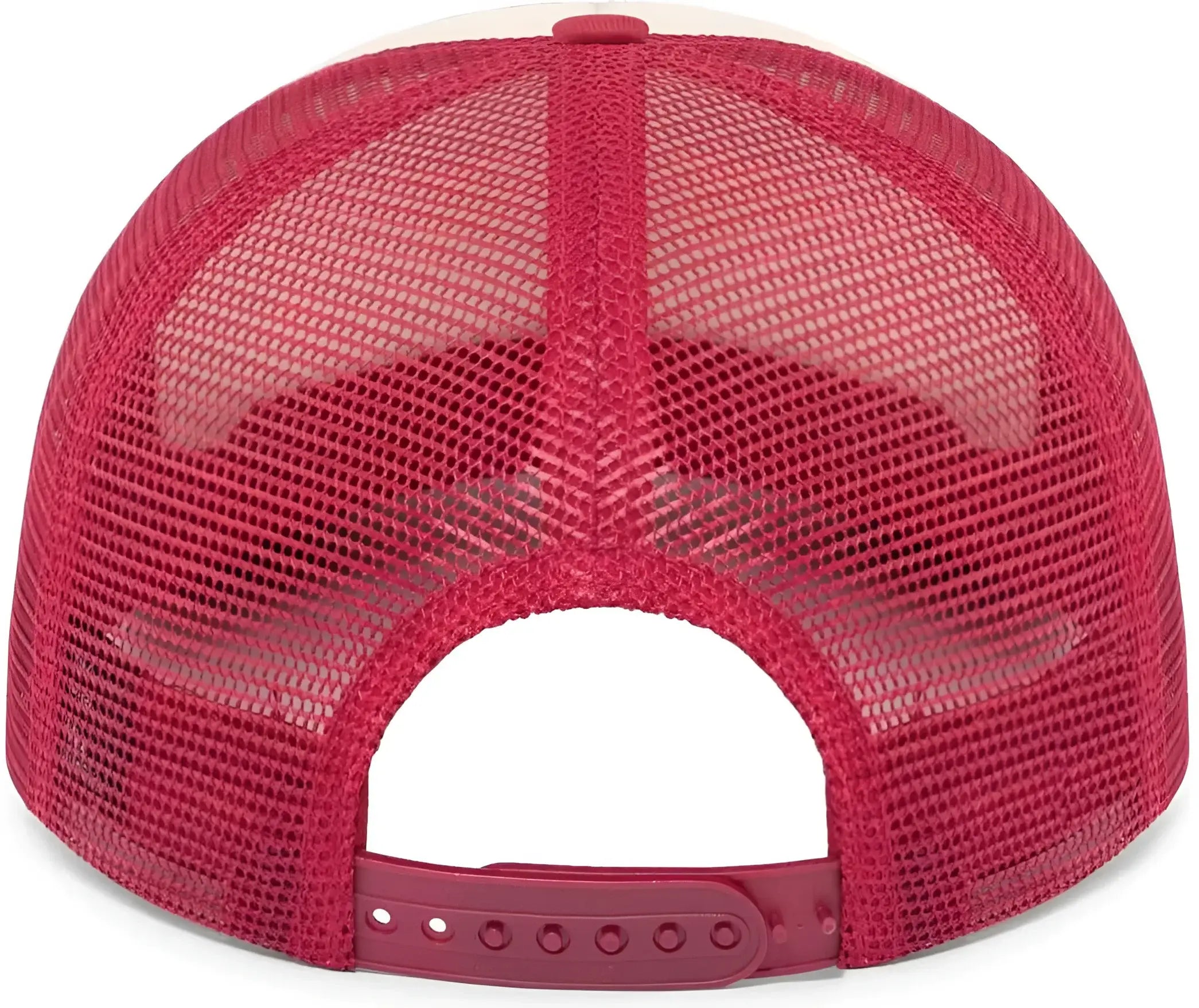 Pacific Headwear P782 Foamie Fresh Trucker Cap - Khaki Dark Red Dark Red - Khaki Red / 7’’ - 7 7/8’’