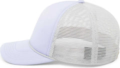 Pacific Headwear P782 Foamie Fresh Trucker Cap Lavender Silver Lavender Purple Light Gray / 7’’ 7 7/8’’