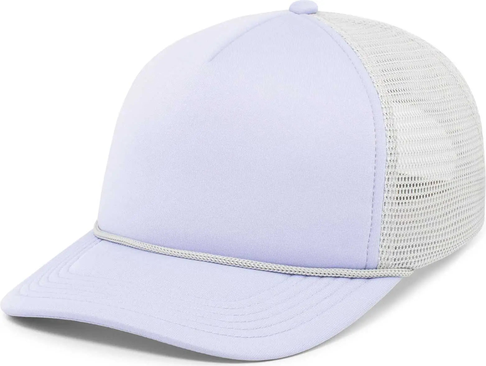 Pacific Headwear P782 Foamie Fresh Trucker Cap Lavender Silver Lavender Purple Light Gray / 7’’ 7 7/8’’